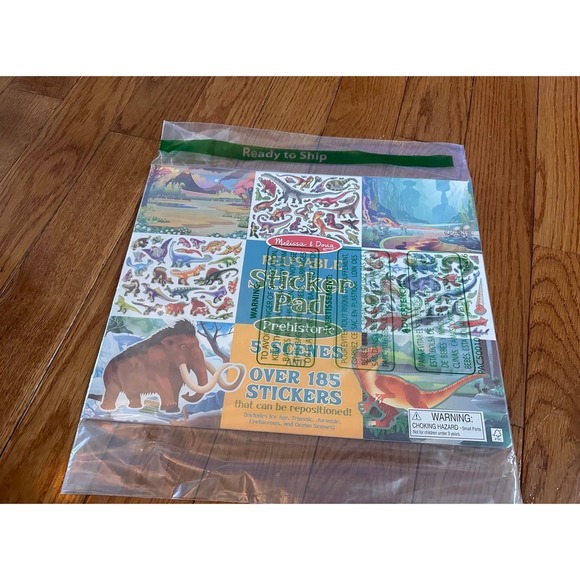 New Melissa & Doug Reusable Sticker Pad - Prehistoric - FSC-Certified Materials - Picture 12 of 12